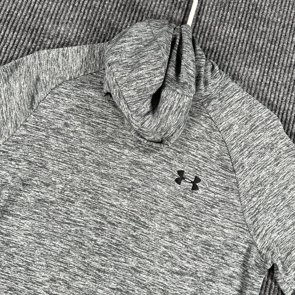 Under Armour Shirt Womens Small Gray Long Sleeve Hooded‎ Heat Gear Loose Fit